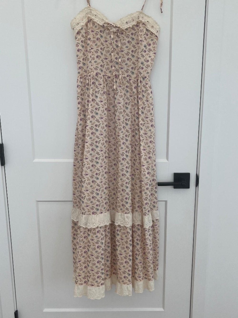 Christy Dawn Emma dress S oat straw cream